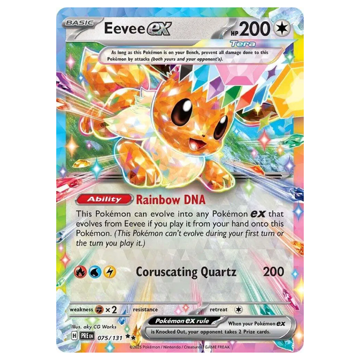 Eevee ex - Prismatic Evolutions - 075/131 - Double Rare