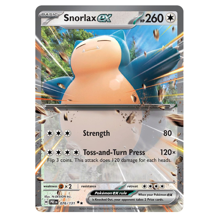 Snorlax ex - Prismatic Evolutions - 076/131 - Double Rare