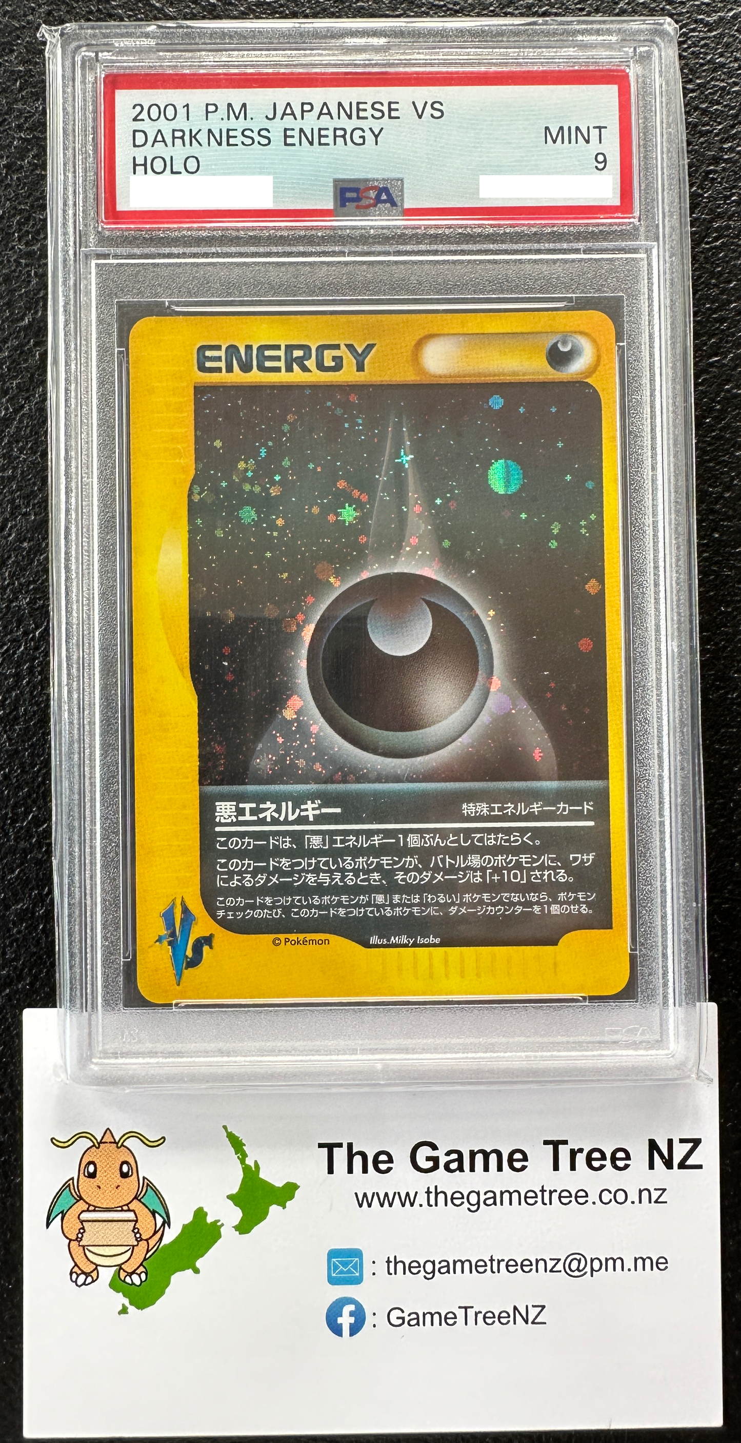PSA 9 MINT Darkness Energy - Pokemon VS Holo *Japanese*