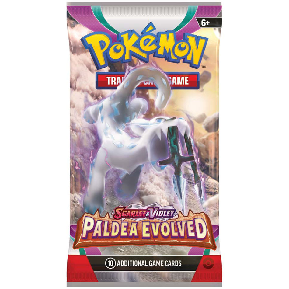 Paldea Evolved Booster Pack (Meowth Club)
