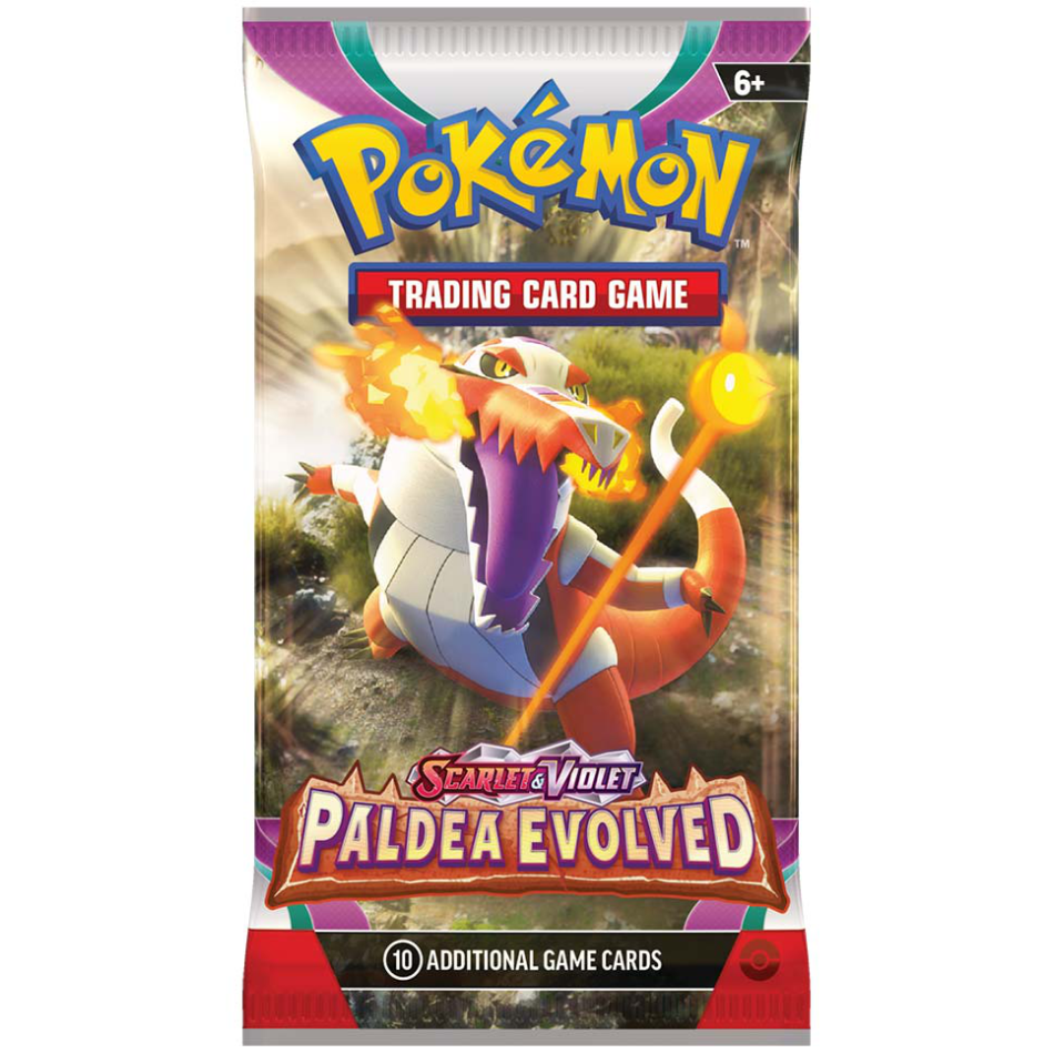 Paldea Evolved Booster Pack (Meowth Club)