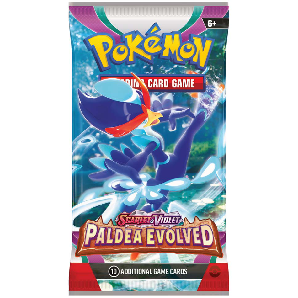 Paldea Evolved Booster Pack (Meowth Club)