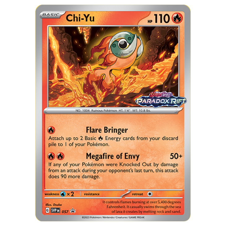 Paradox Rift *SEALED* Holo Promo and mini-deck featuring Chi-Yu, Iron Bundle, Xatu OR Aegislash