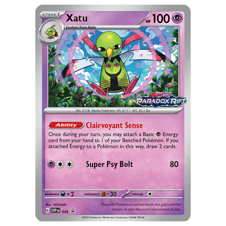 Paradox Rift *SEALED* Holo Promo and mini-deck featuring Chi-Yu, Iron Bundle, Xatu OR Aegislash