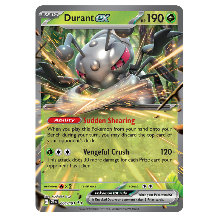 Durant ex - Surging Sparks - 004/191 - Double Rare
