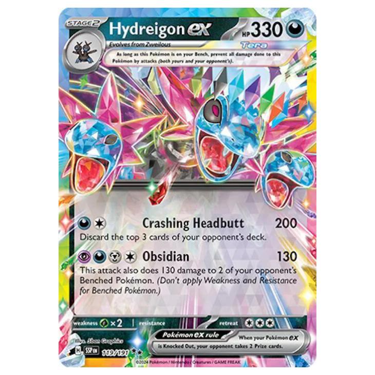 Hydreigon ex - Surging Sparks - 119/191 - Double Rare