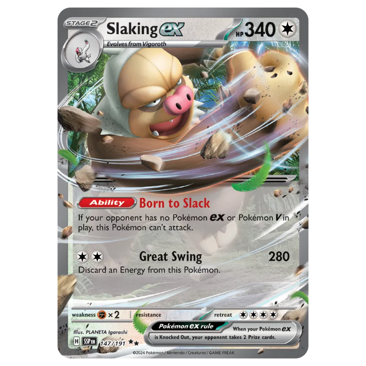 Slaking ex - Surging Sparks - 147/191 - Double Rare