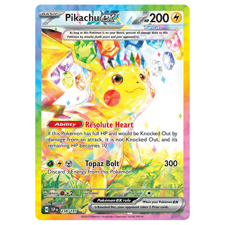 Pikachu ex - Surging Sparks - 238/191 - Special Illustration Rare