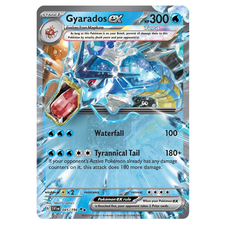Gyarados ex - Scarlet & Violet - 045/198 - Double Rare