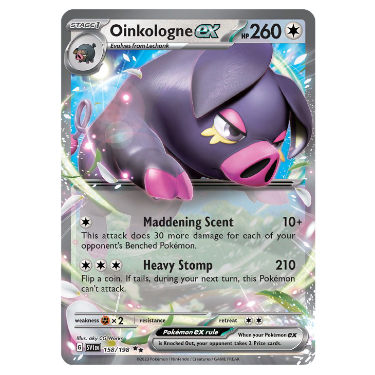 Oinkologne ex - Scarlet & Violet - 158/198 - Double Rare