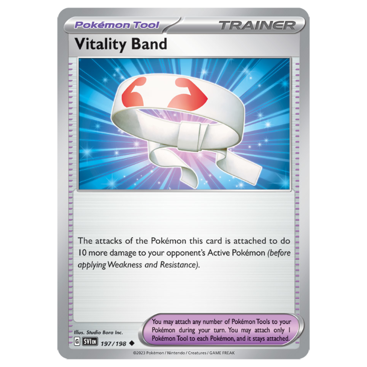 Vitality Band - Scarlet & Violet - 197/198 - Uncommon