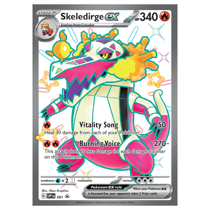 SVP081 Skeledirge ex - Holo Promo