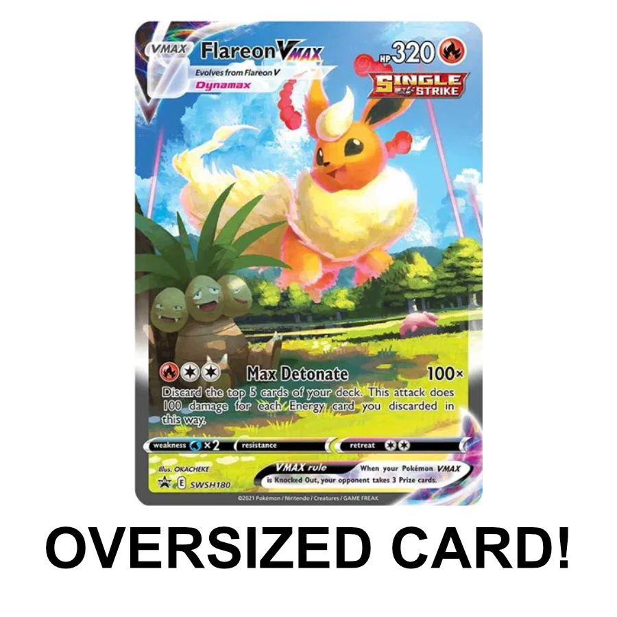 Flareon VMAX - SWSH Promo - SWSH180 - Holo Oversized Card