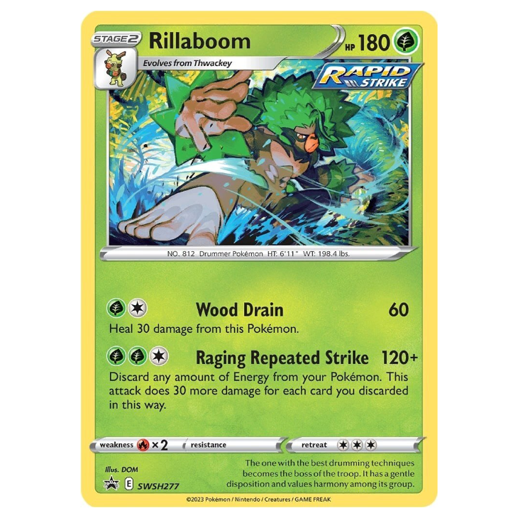 SWSH277 Rillaboom - Holo Promo