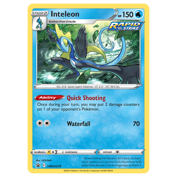 SWSH279 Inteleon - Holo Promo