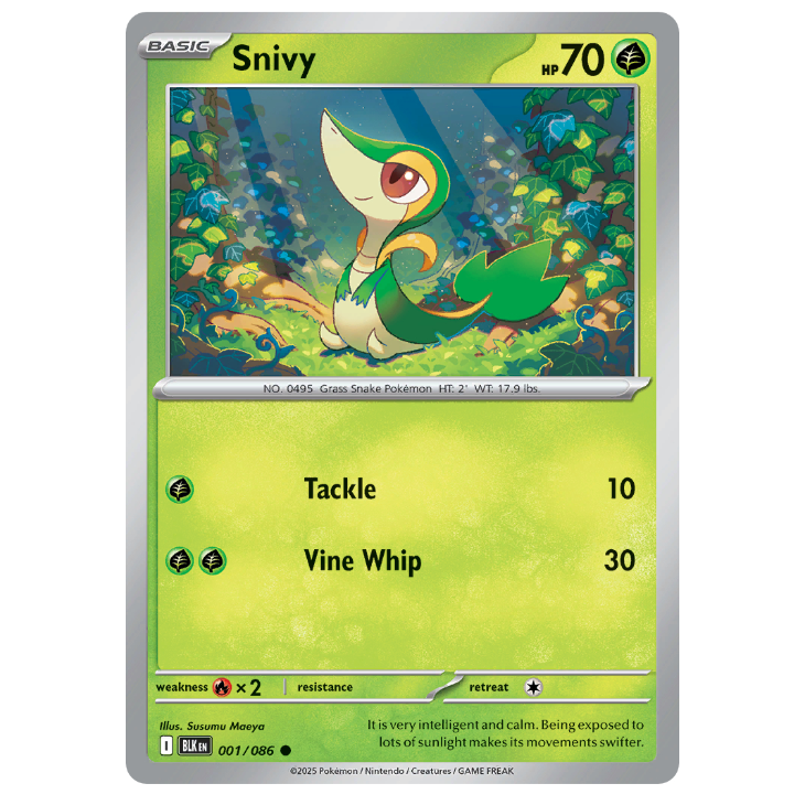Snivy Holo Promo - Black Bolt 001/086