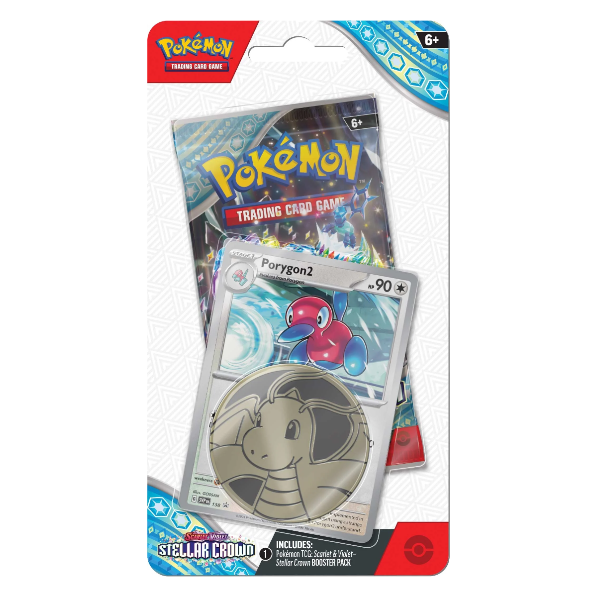 Stellar Crown Single Booster Blister with either Horsea or Porygon2 Promo