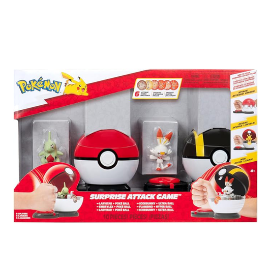 **CLEARANCE** Pokemon Surprise Attack Game - Larvitar & Scorbunny