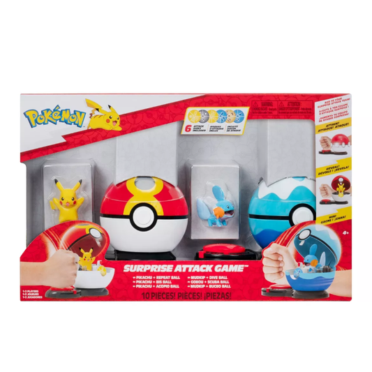 **CLEARANCE** Pokemon Surprise Attack Game - Pikachu & Mudkip