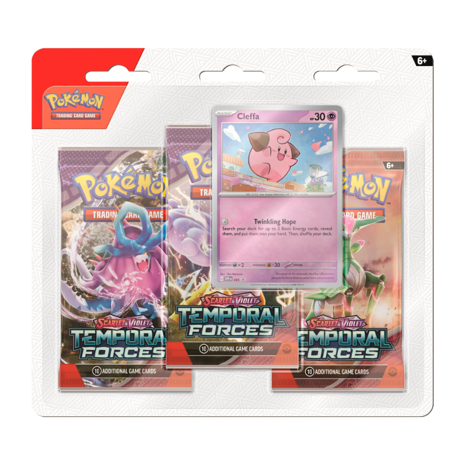 Temporal Forces 3x Booster Pack Blister with either Cleffa/Cyclizar Promo