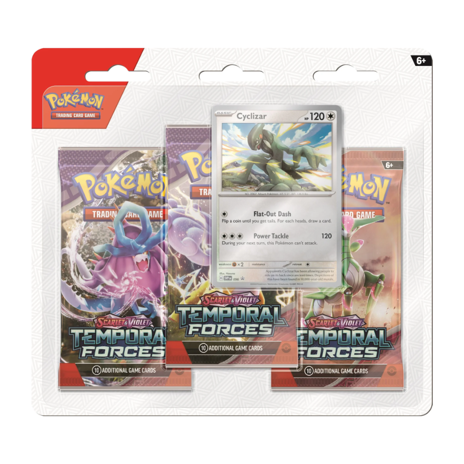 Temporal Forces 3x Booster Pack Blister with either Cleffa/Cyclizar Promo