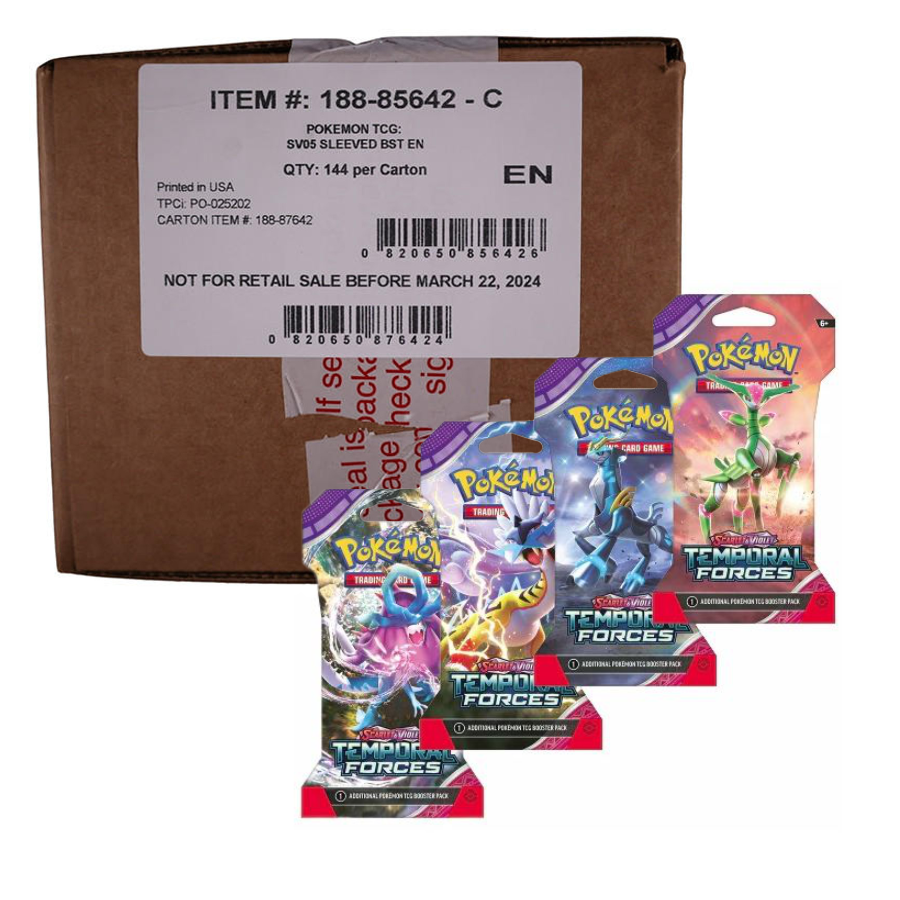 Temporal Forces SLEEVED booster CASE (144x Sleeved Booster Packs) The Game Tree NZ Temporal Forces SLEEVED booster CASE (144x Sleeved Booster Packs) The Game Tree NZ