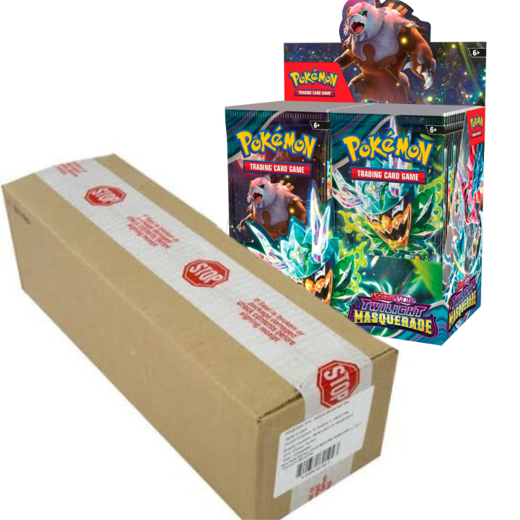 Twilight Masquerade CASE (6x Booster Boxes) *price by enquiry* The Game Tree NZ Twilight Masquerade CASE (6x Booster Boxes) *price by enquiry* The Game Tree NZ