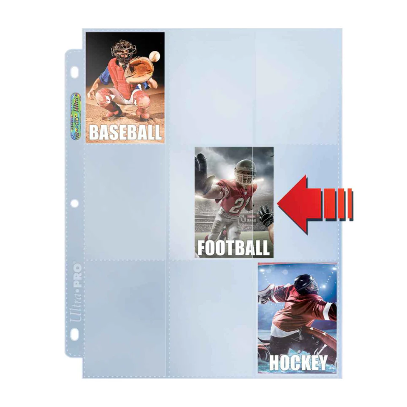 Ultra Pro - Premium Series 9-Pocket Side Load Pages for Standard Size Cards