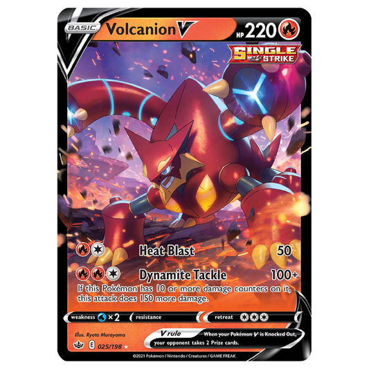 Volcanion V - Chilling Reign - 025/198 - Holo Ultra Rare