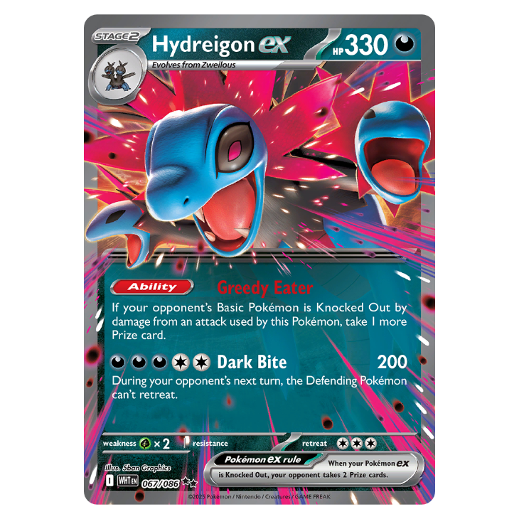 Hydreigon ex - White Flare - 067/086 - Double Rare