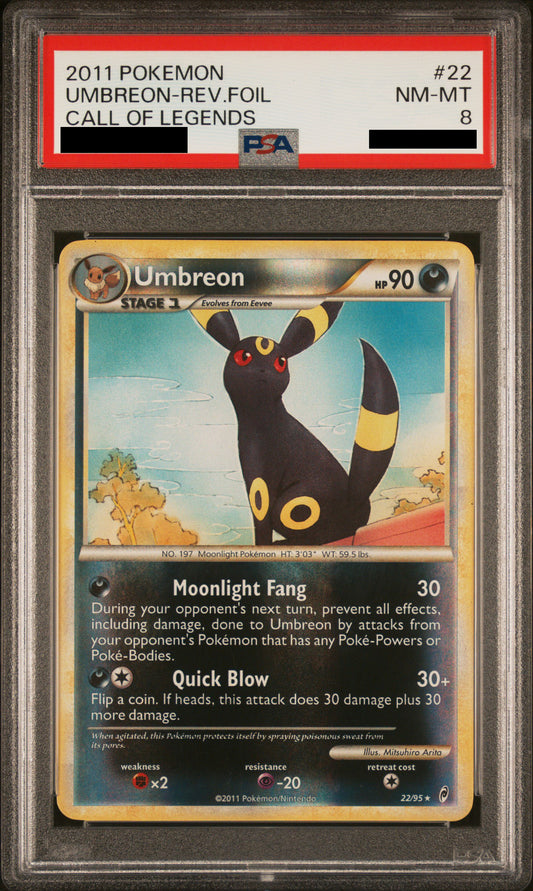 PSA 8 NM-MT Umbreon - Call of Legends Reverse Holo 22/95