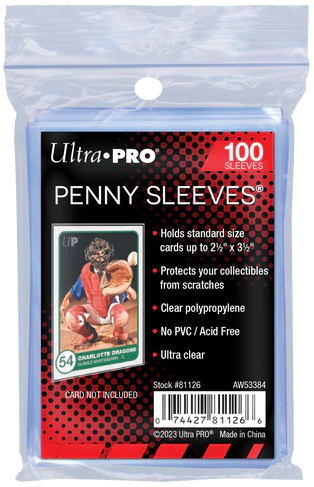 Ultra Pro - Standard Size Penny Sleeves 100ct The Game Tree NZ Ultra Pro - Standard Size Penny Sleeves 100ct The Game Tree NZ