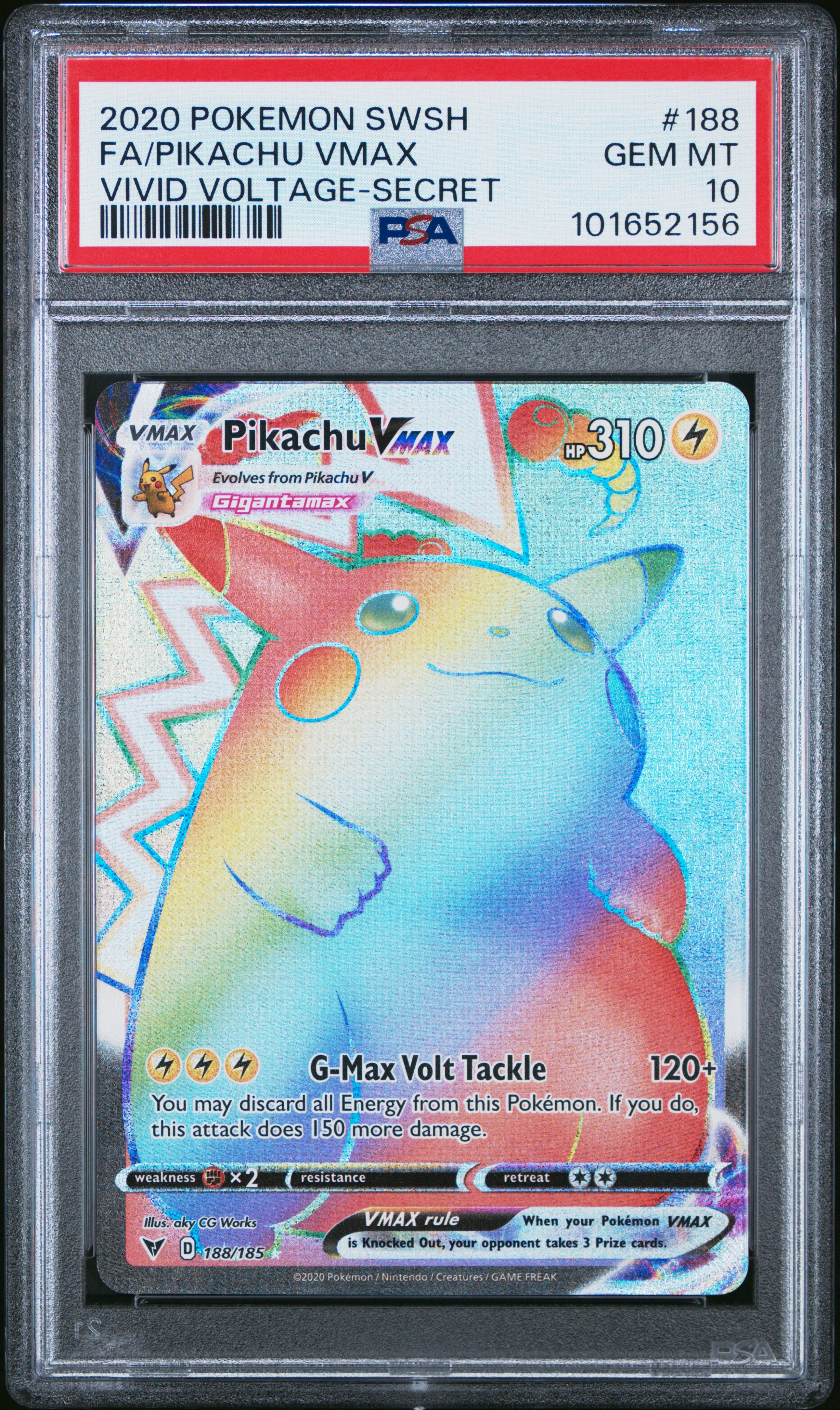 PSA 10 2020 Pikachu VMAX Pokemon Japanese S Promo PIKA