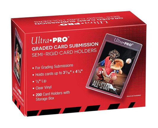Ultra Pro - Standard Size Tall Semi-Rigid Card Holders with 1/2" Lip