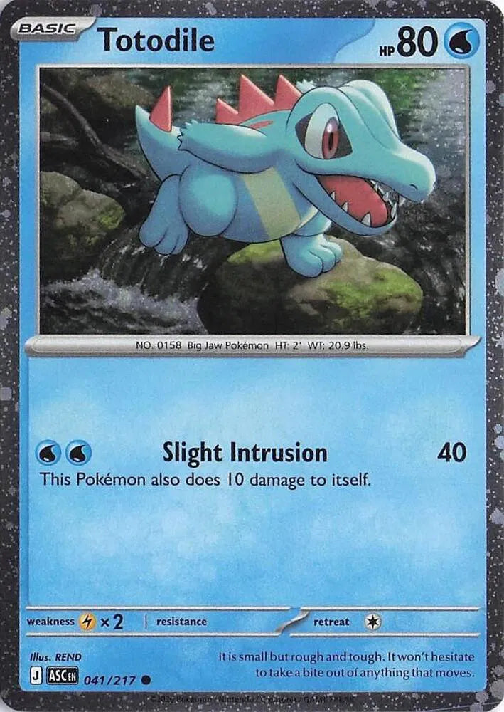 Totodile - Ascended Heroes - 041/217 - Promo - Cosmos Holo