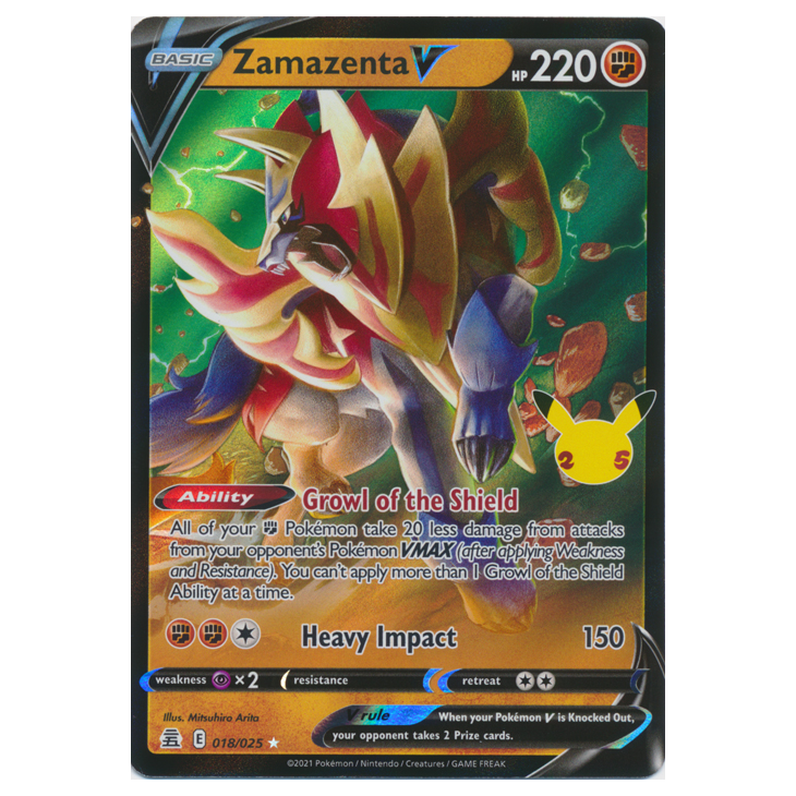 Zamazenta V - Celebrations - 018/025 - Ultra Rare