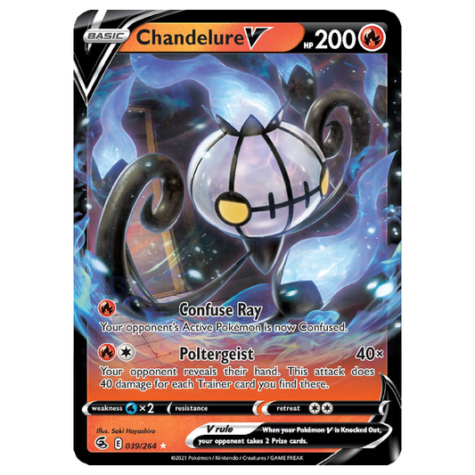 Chandelure V - Fusion Strike - 039/264 - Holo Ultra Rare