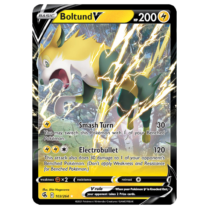 thumbnail image 2 of CGC 9.5 Gem Mint Boltund V Pokemon Fusion Strike 103/264 TCg 2 of 12