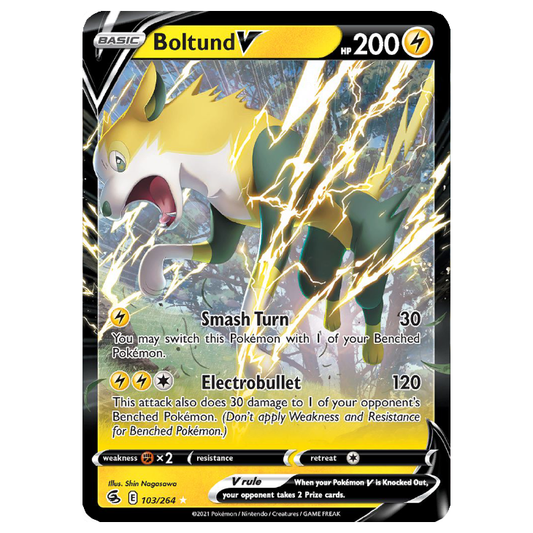 Boltund V - Fusion Strike - 103/264 - Holo Ultra Rare