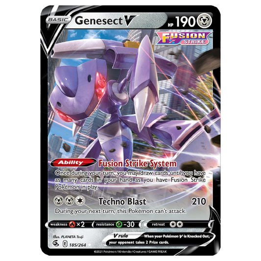 Genesect V - Fusion Strike - 185/264 - Holo Ultra Rare
