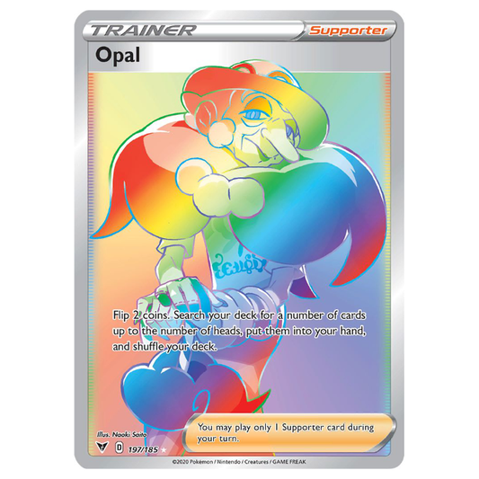 Opal - Vivid Voltage - 197/185 - Holo Rainbow Secret Rare