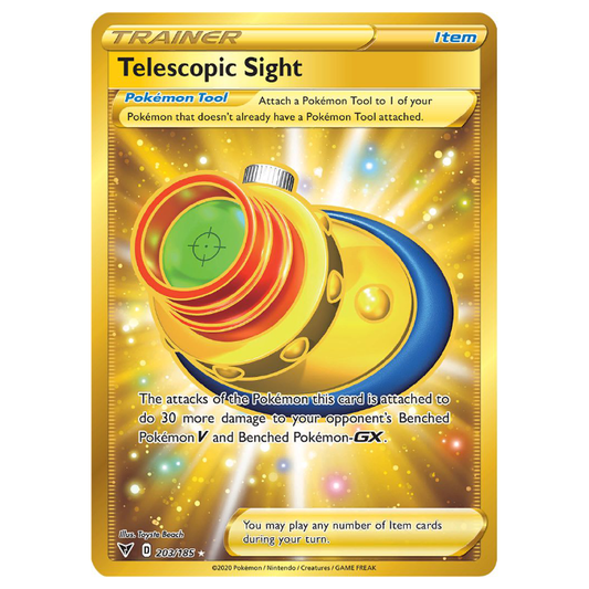 Telescopic Sight - Vivid Voltage - 203/185 - Holo Gold Secret Rare