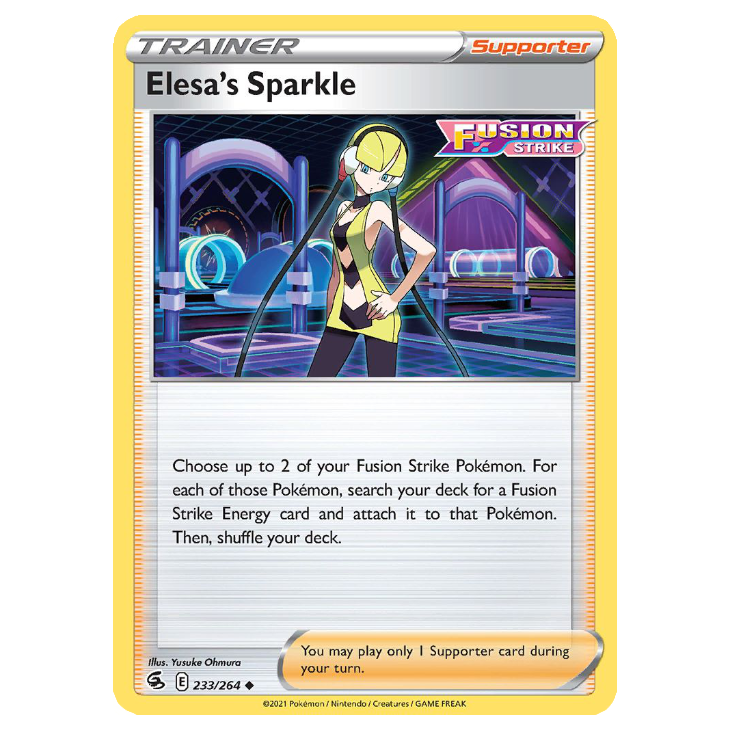 Elesa's Sparkle - Fusion Strike - 233/264 - Uncommon/Reverse Holo