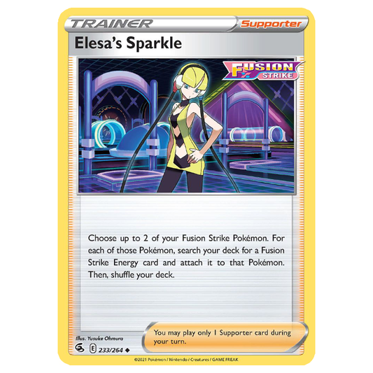 Elesa's Sparkle - Fusion Strike - 233/264 - Uncommon/Reverse Holo