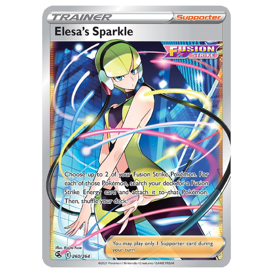Elesa's Sparkle - Fusion Strike - 260/264 - Holo Ultra Rare Full Art
