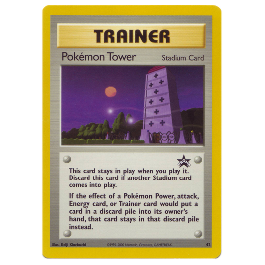 #42 Pokémon Tower  - Pokémon League (January 2002) - WotC Black Star Promo