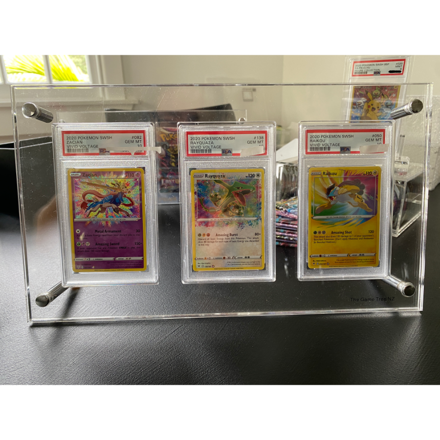 Acrylic Three PSA Slab Holder (Pokmon) The Game Tree NZ Acrylic Three PSA Slab Holder (Pokmon) The Game Tree NZ