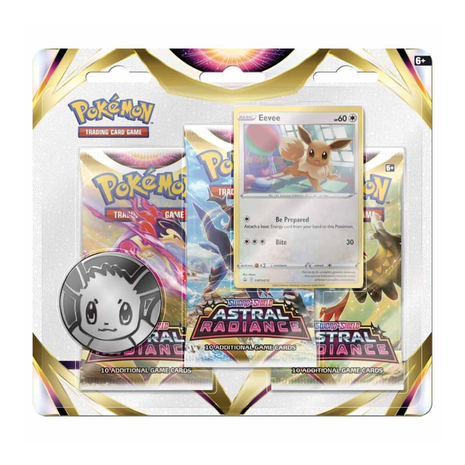 Astral Radiance 3x Booster Pack Blister with either Eevee/Sylveon Promo