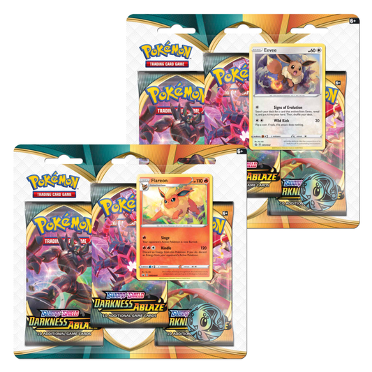 Darkness Ablaze 3x Booster Pack Blister with either Flareon/Eevee Promo