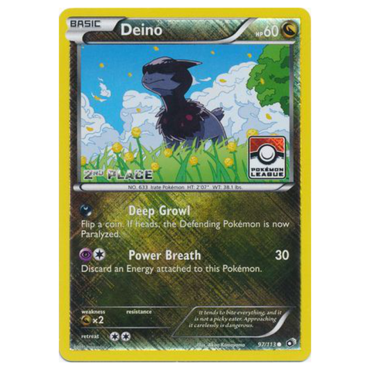 Deino *2ND/3RD/4TH PLACE STAMP* - League Promo - Holo
